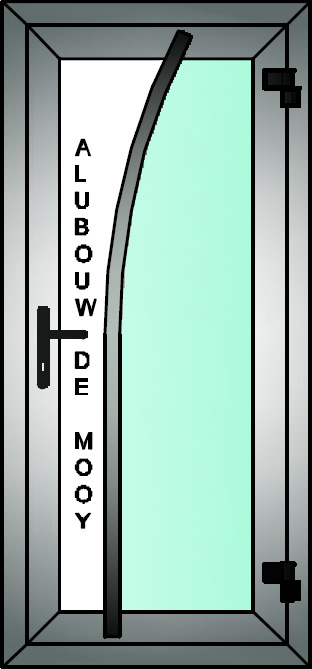 Woningdeur Model RVS pijp V
